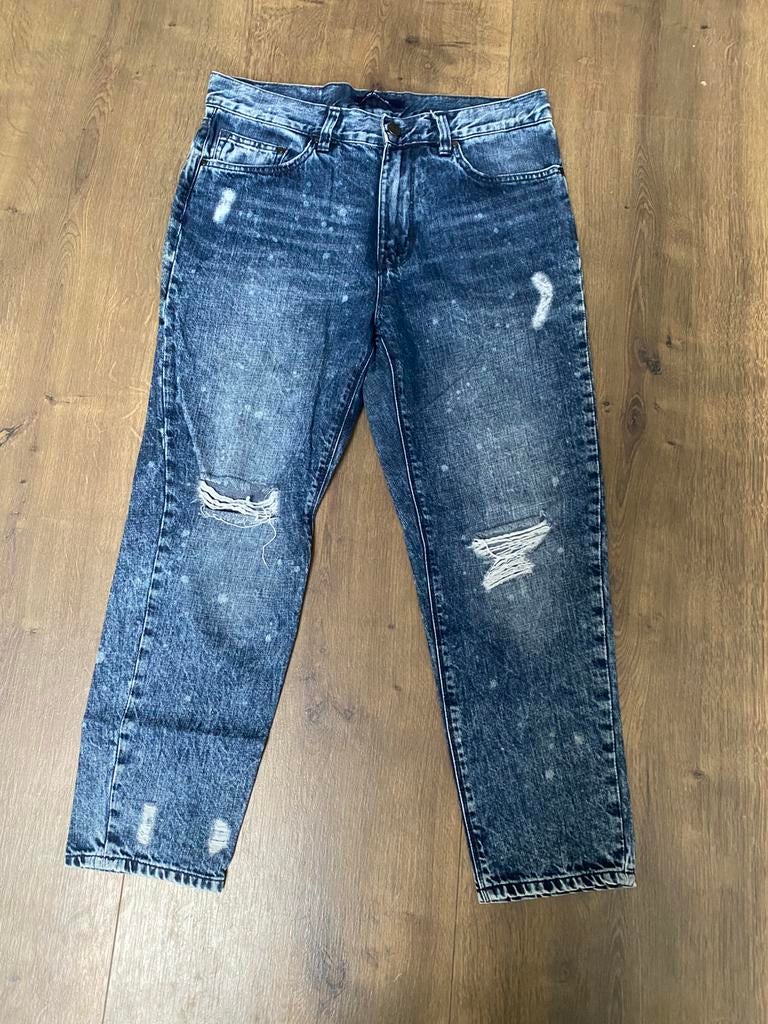 Wåven boyfriend jeans maat 10 / W28, Ophalen of Verzenden, Zo goed als nieuw, Blauw, W28 - W29 (confectie 36)