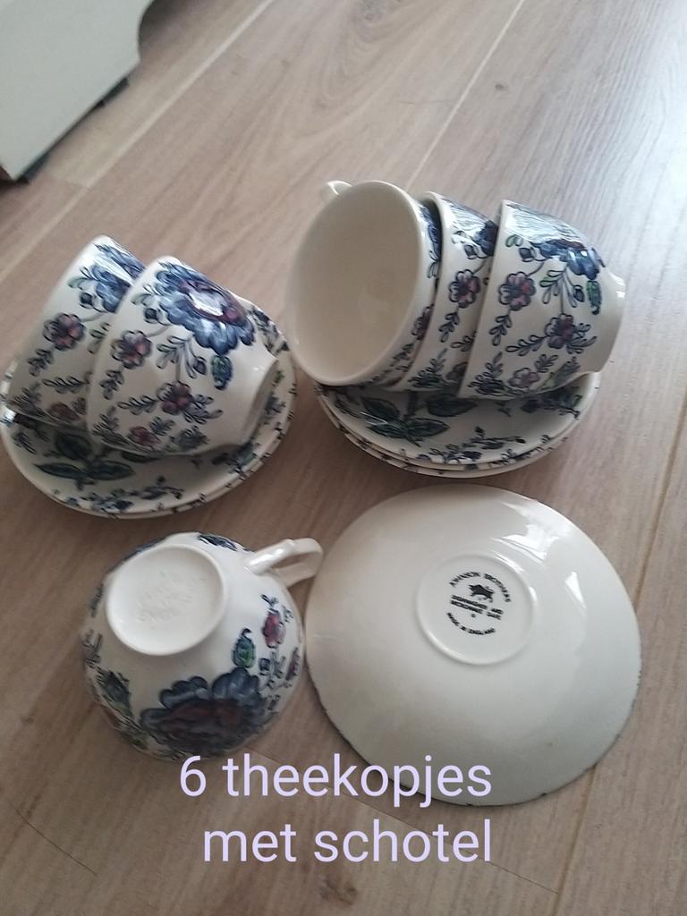 Rose chintz blue johnson brothers DIVERSE ONDERDELEN ., Antiek en Kunst, Antiek | Servies los, Ophalen of Verzenden