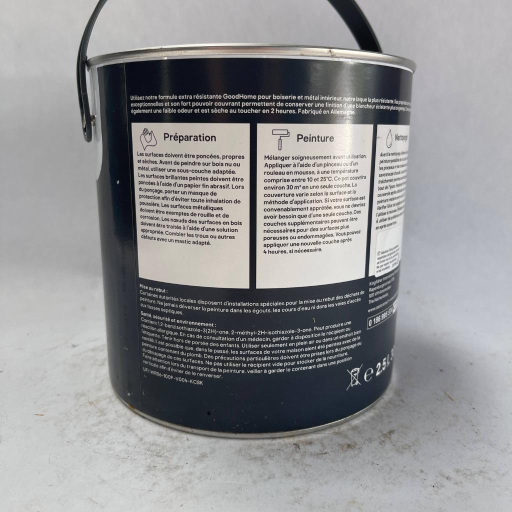 GoodHome Verf Lak Helder Wit Metaal en Hout 2L, GoodHome, GoodHome, Wit, Nieuw