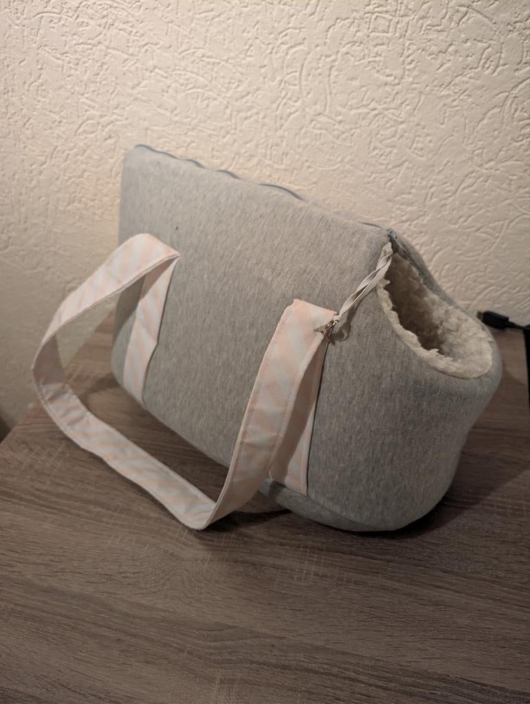 Beeztees Puppy Wolly Hondendraagtas Grijs 45x24x26, Ophalen of Verzenden, Gebruikt