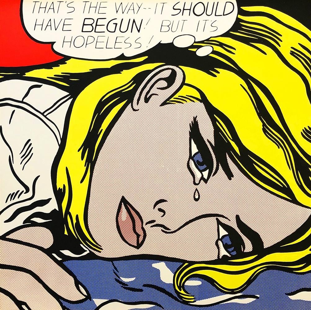 Roy Lichtenstein ( naar) "Hopeless"., Antiek en Kunst, Kunst | Litho's en Zeefdrukken, Ophalen of Verzenden