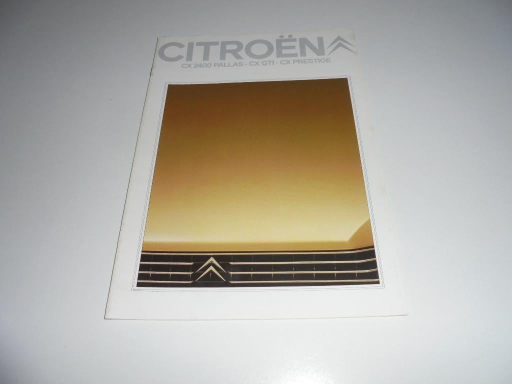 brochure Citroen CX 2400 Pallas/CX GTI/CX Prestige  1981, Ophalen of Verzenden, Zo goed als nieuw, Citroën