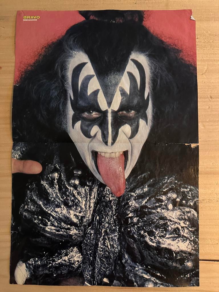 Kizz/Kiss vintage Bravo Amazing Gene poster RARE, Verzamelen, Ophalen of Verzenden, Poster, Artwork of Schilderij