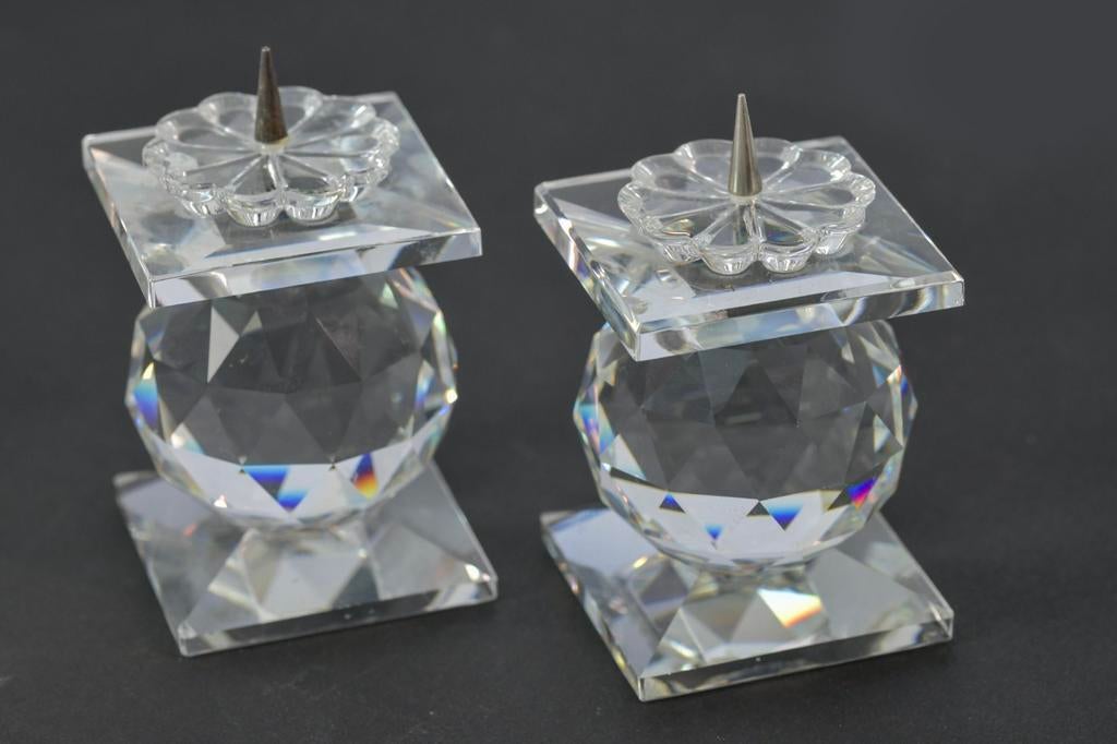 2 SWAROVSKI KANDELAARTJES, Ophalen of Verzenden, Zo goed als nieuw, Figuurtje
