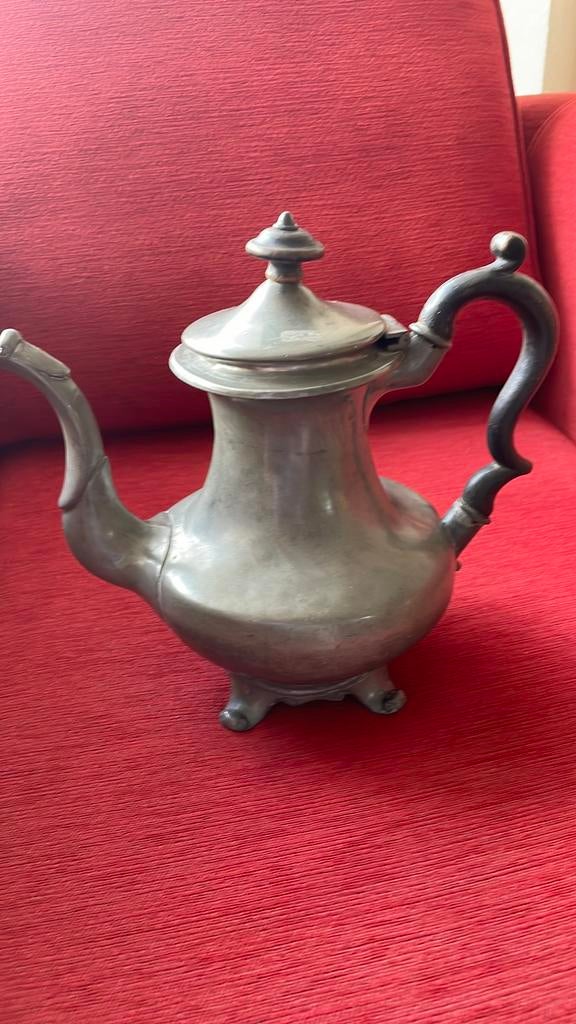 2 tinnen  thee koffie potten in goede staat, Ophalen of Verzenden