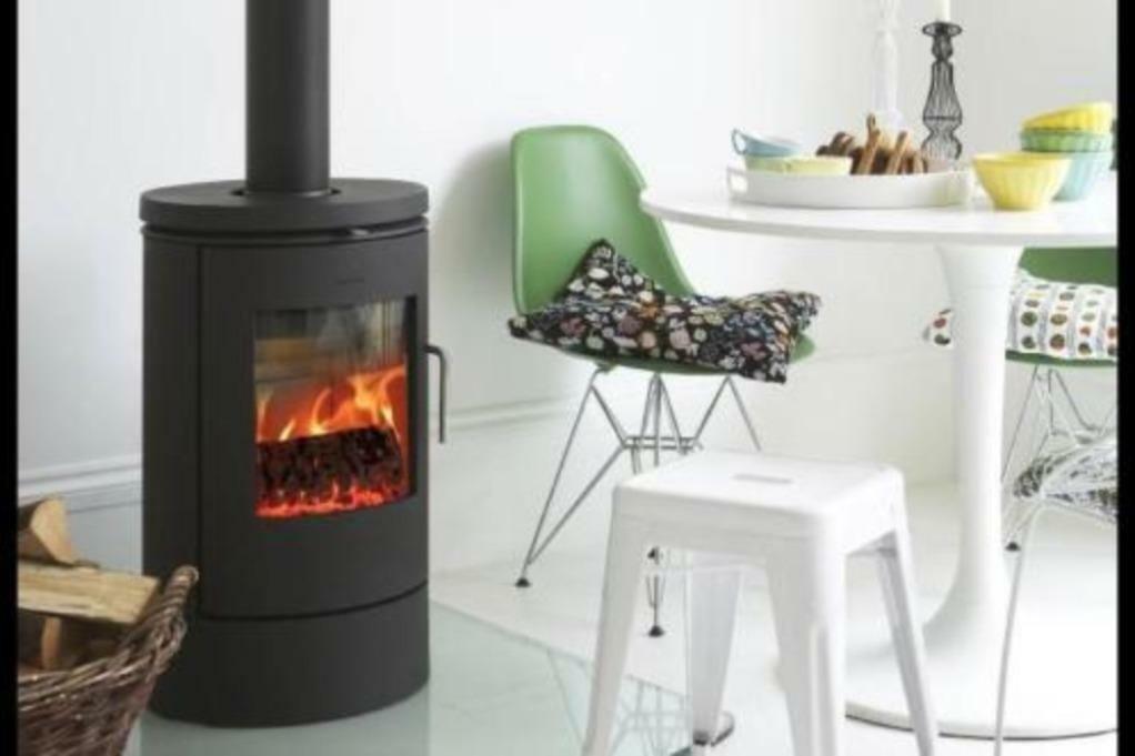 Demo model houtkachel MORSO 6140 5kw, Huis en Inrichting, Zo goed als nieuw, Hout, Vrijstaand