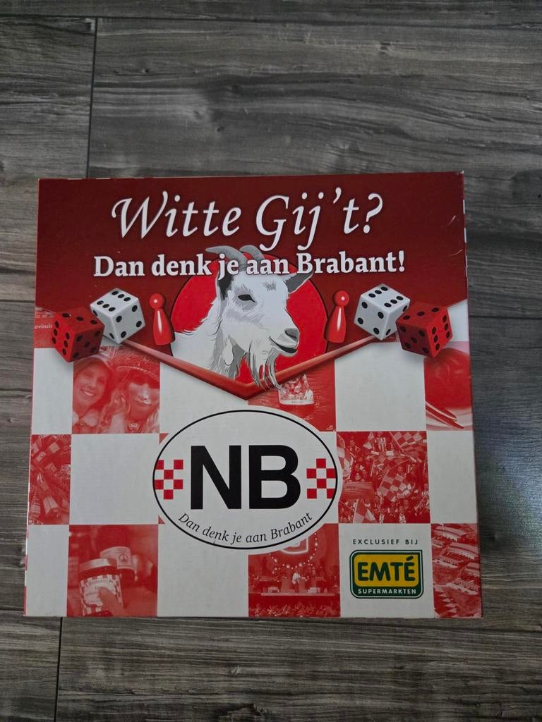 Witte Gij't? Brabant editie - Leuk gezelschapsspel!, Hobby en Vrije tijd, Gezelschapsspellen | Bordspellen, Zo goed als nieuw