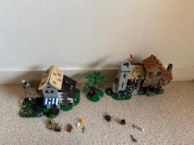 Lego middeleeuws dorp 10332, Ophalen of Verzenden, Gebruikt, Losse stenen, Lego
