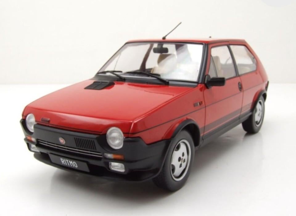 1:18 Fiat Ritmo TC 125 Abarth uit 1980 Rood Model Car Groep, Hobby en Vrije tijd, Modelauto's | 1:18, Ophalen of Verzenden, Nieuw