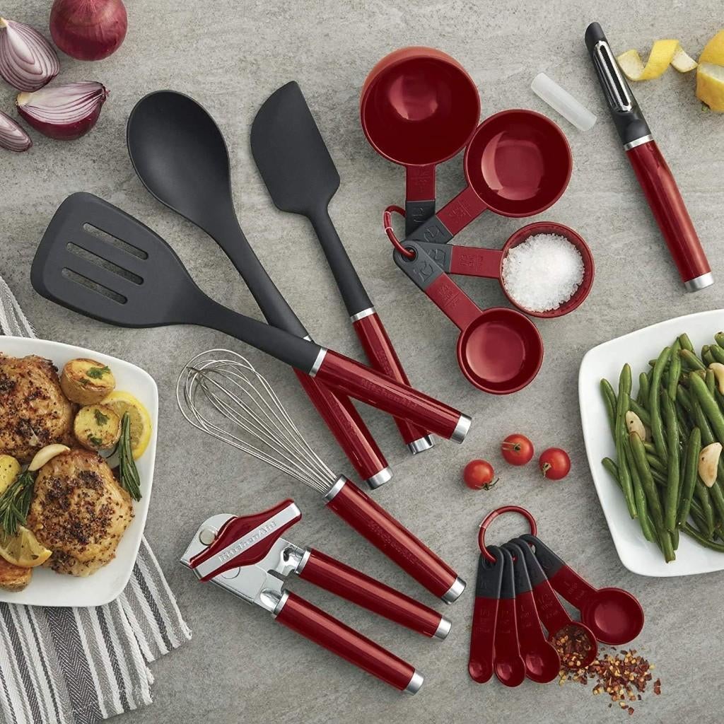 BUITENKANS! KitchenAid Keukenhulpjes Set 15-delig, Huis en Inrichting, Ophalen of Verzenden, Nieuw