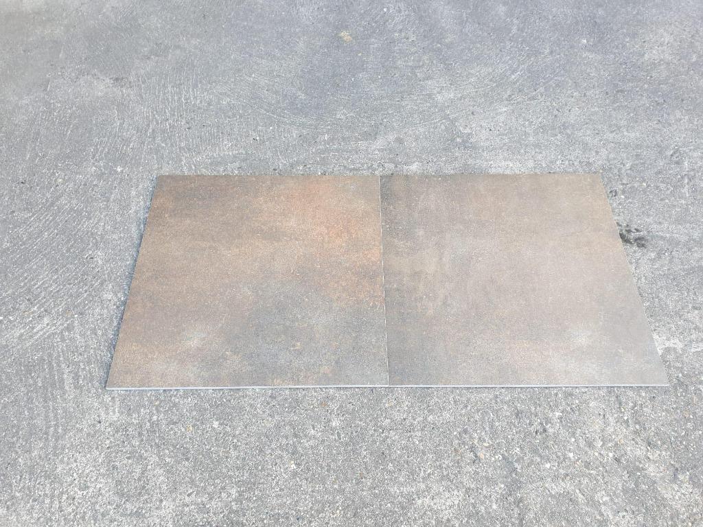 A-kwaliteit moderne koperkleurige vloertegels 60x60, 60 cm of meer, Nieuw, Ophalen of Verzenden, 10 m² of meer