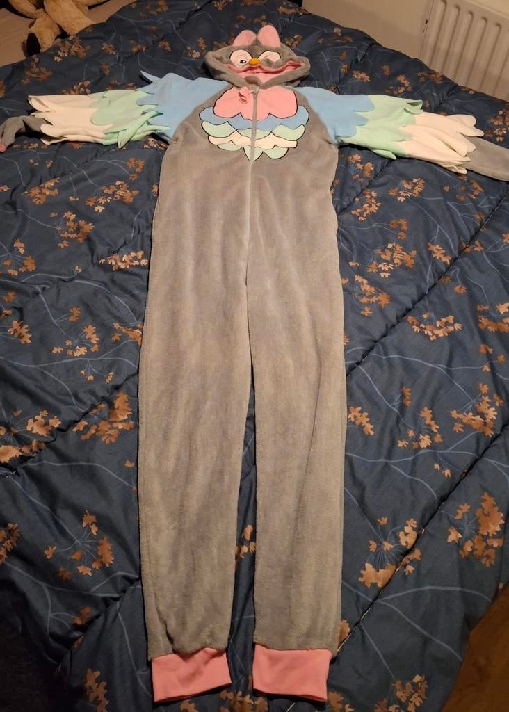 Uilen Onesie - Maat M, Grijs, Ophalen, Maat 38/40 (M), Onbekend