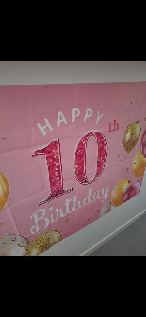 Spandoek 10 jaar meisje, Ophalen