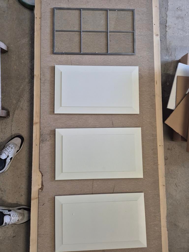 Glas in lood + 3 panelen Cando Manchester (83x201,5) NIEUW, Ophalen, Binnendeur, Nieuw, Glas