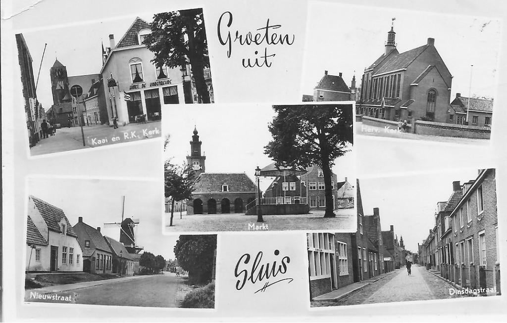 Groeten uit Sluis., Ophalen of Verzenden, 1960 tot 1980, Gelopen, Zuid-Holland