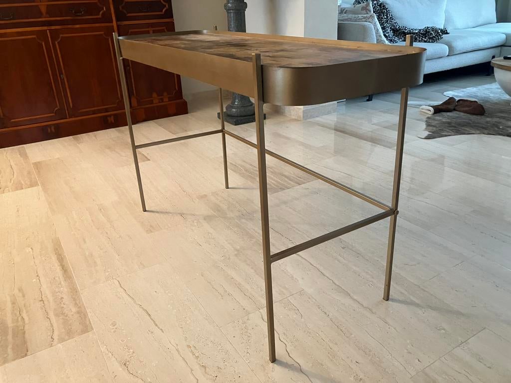 Leuk wandtafeltje Riverdale, Ophalen, Metaal of Aluminium, Zo goed als nieuw, 75 cm of meer