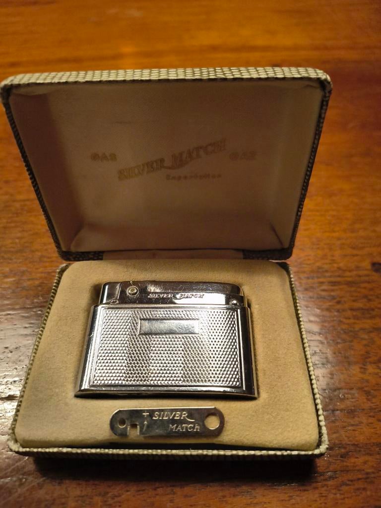 Silver match, Verzamelen, Ophalen of Verzenden, Gebruikt, Aansteker