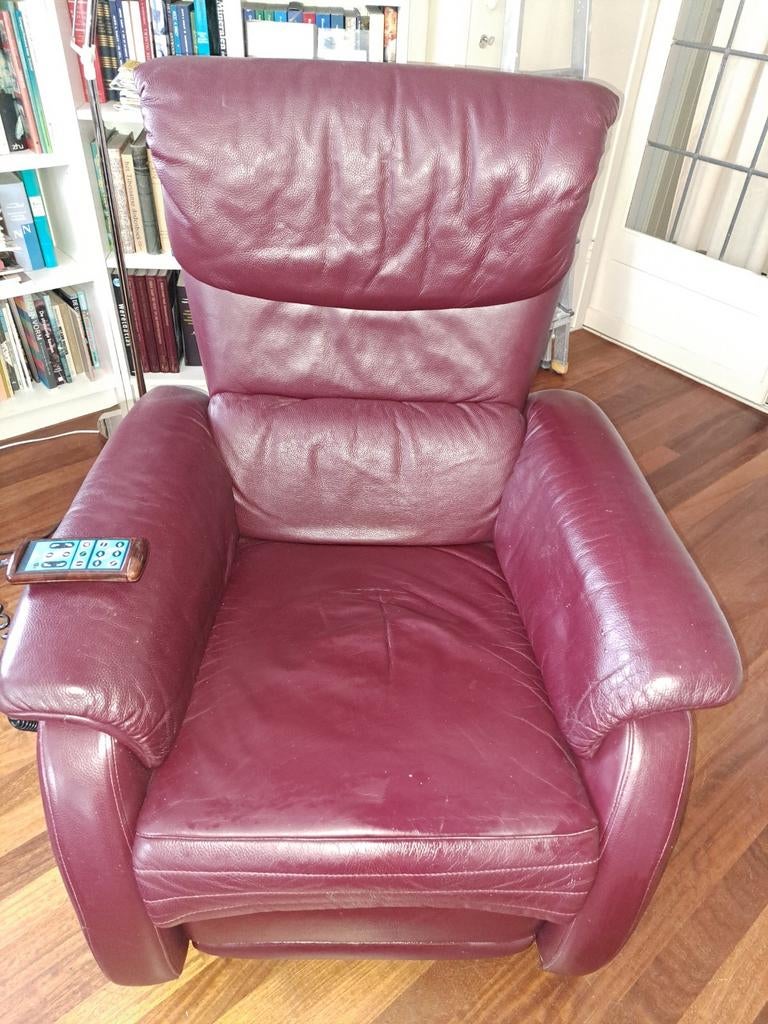 Himolla relax sta op stoel leer!, Ophalen, Zo goed als nieuw, 50 tot 75 cm, Leer