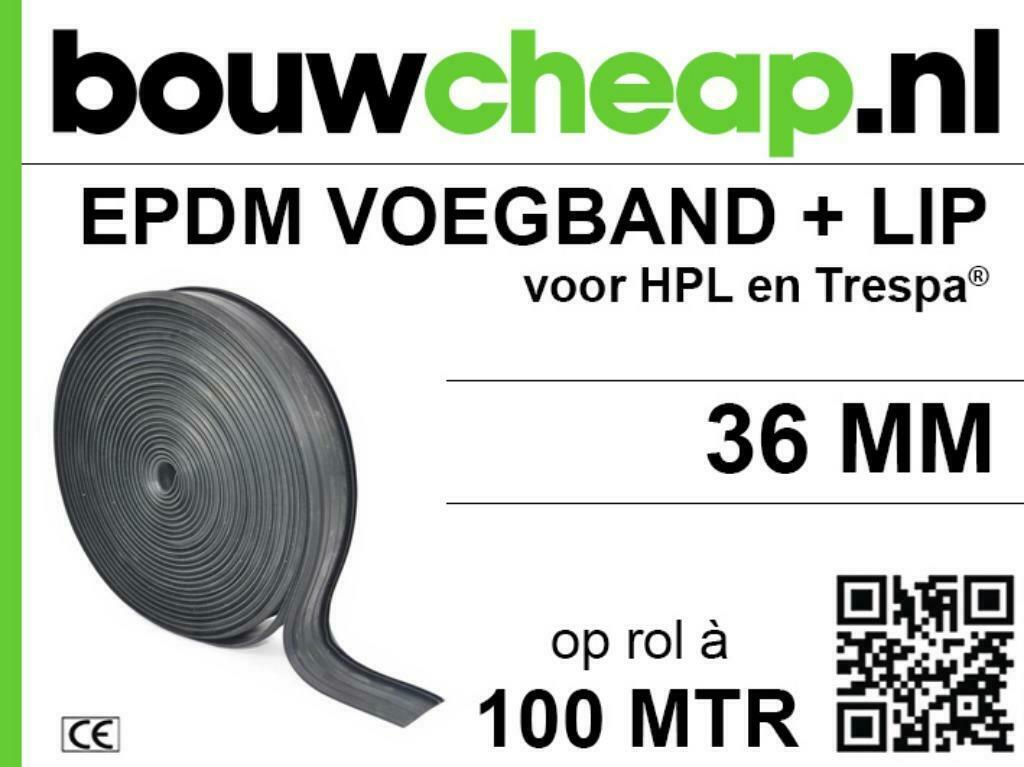 VOEGBAND MET DUOLIPPEN 36-45-60 EN OF 90MM, Ophalen, Nieuw
