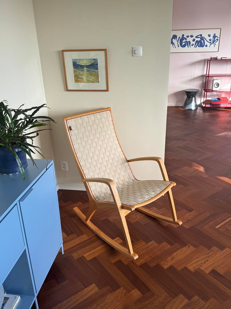 Deens design stoel A.C. Mobler Jakob Berg, Ophalen, Gebruikt, 75 tot 100 cm, X