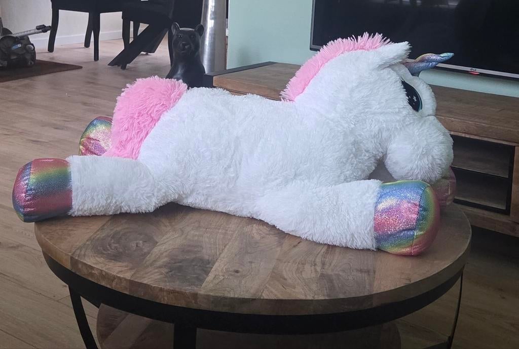 Grote Pluche Eenhoorn Knuffel - Nieuw!, Kinderen en Baby's, Speelgoed | Knuffels en Pluche, Ophalen, Nieuw, Paard