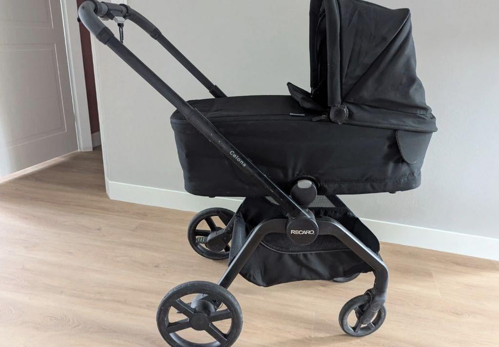 Kinderwagen met reiswieg, voetenzak & regenzak voor maar €80, Kinderen en Baby's, Kinderwagens en Combinaties, Gebruikt, Kinderwagen