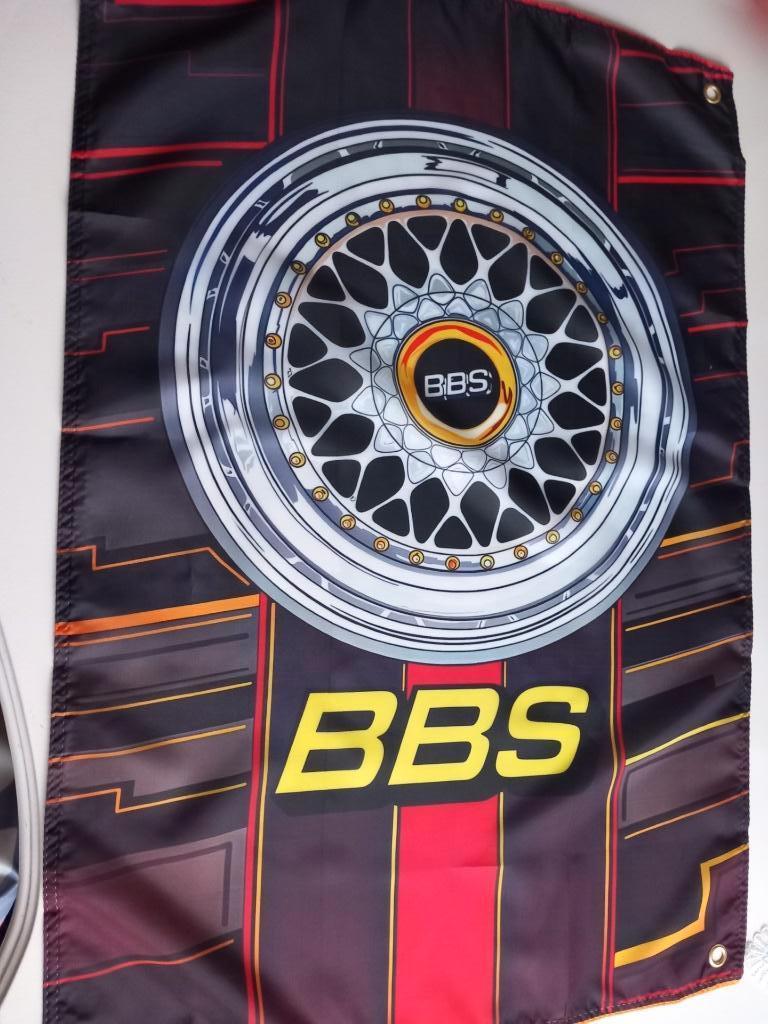 BBS BANNER 60X90 CM MET BEVESTIGGINGS OGEN, Ophalen of Verzenden, Nieuw