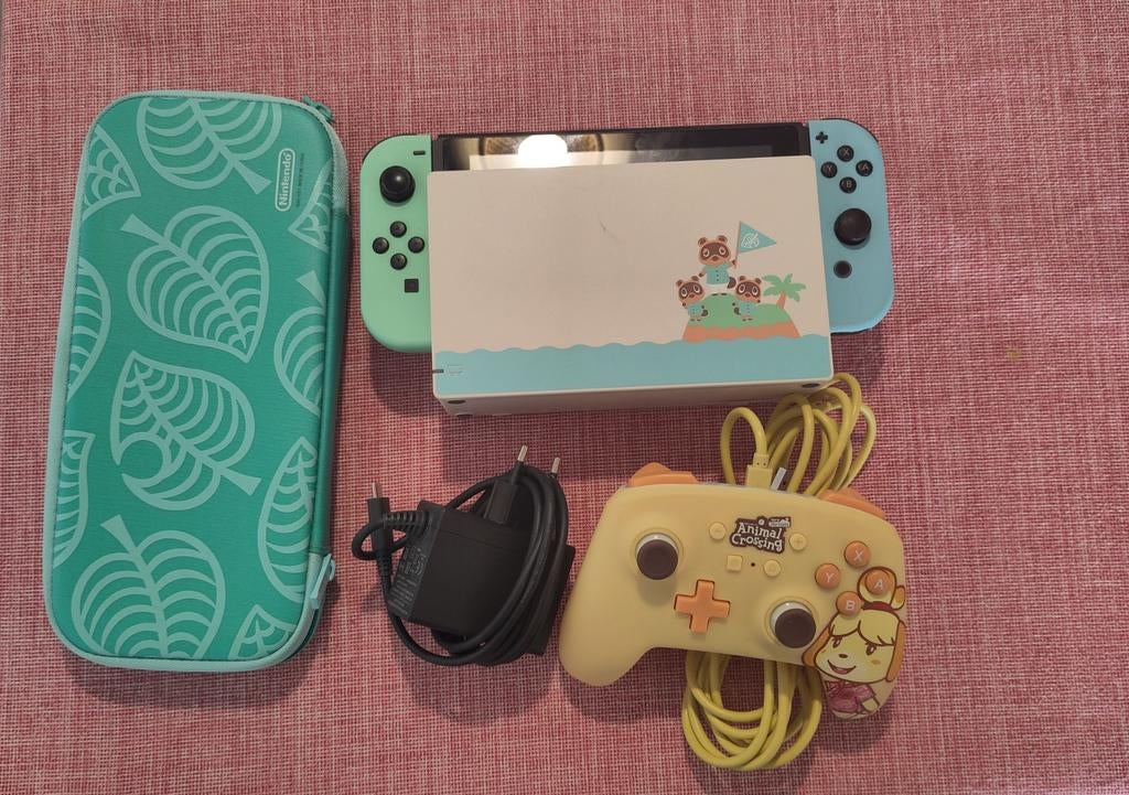 Nintendo switch Animal Crossing special edition, Spelcomputers en Games, Spelcomputers | Nintendo Switch, Ophalen of Verzenden