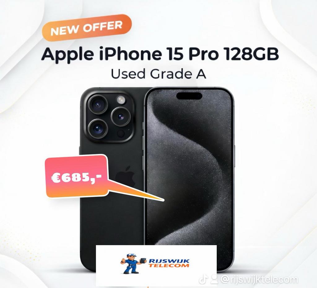 iPhone 15pro, 2282BN, Overige typen, Ophalen of Verzenden, Zo goed als nieuw