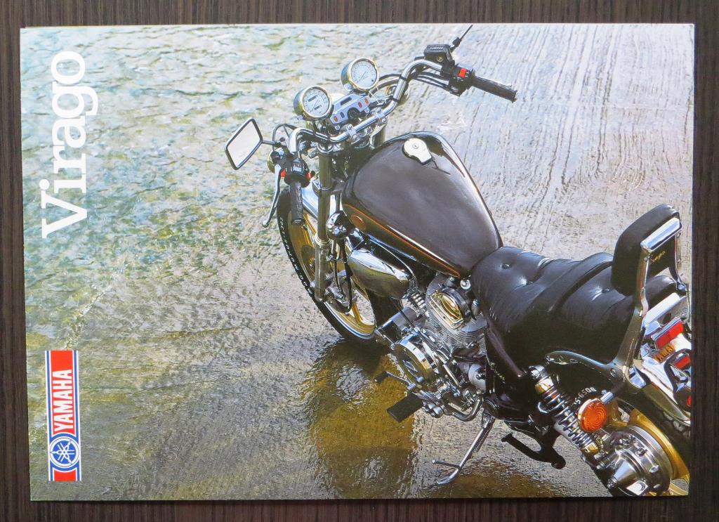 Folder Yamaha XV 1000 SE Virago - 1986 - 6 blz (Engels), Verzenden, Yamaha