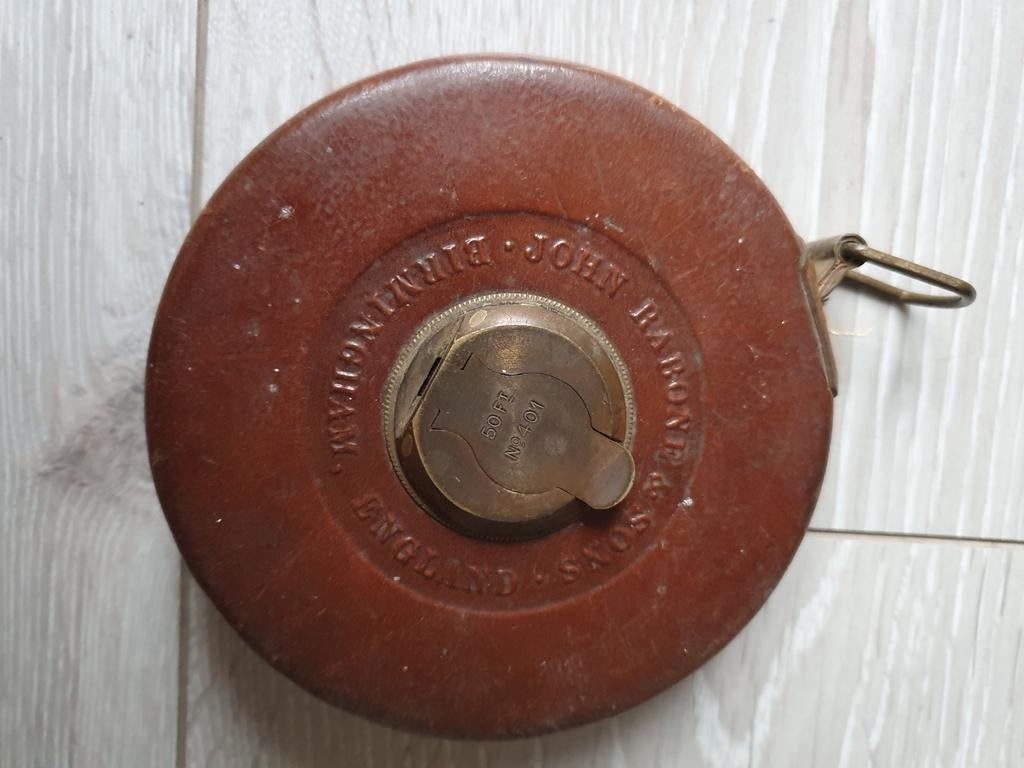 Rolmaat John Rabone &Sons. Vintage, Antiek en Kunst, Ophalen of Verzenden