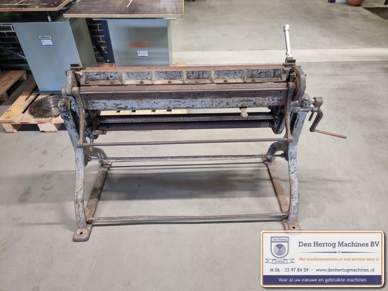 Combinatie zetbank wals kraalmachine 1m gebruikte machines, Ophalen, Gebruikt