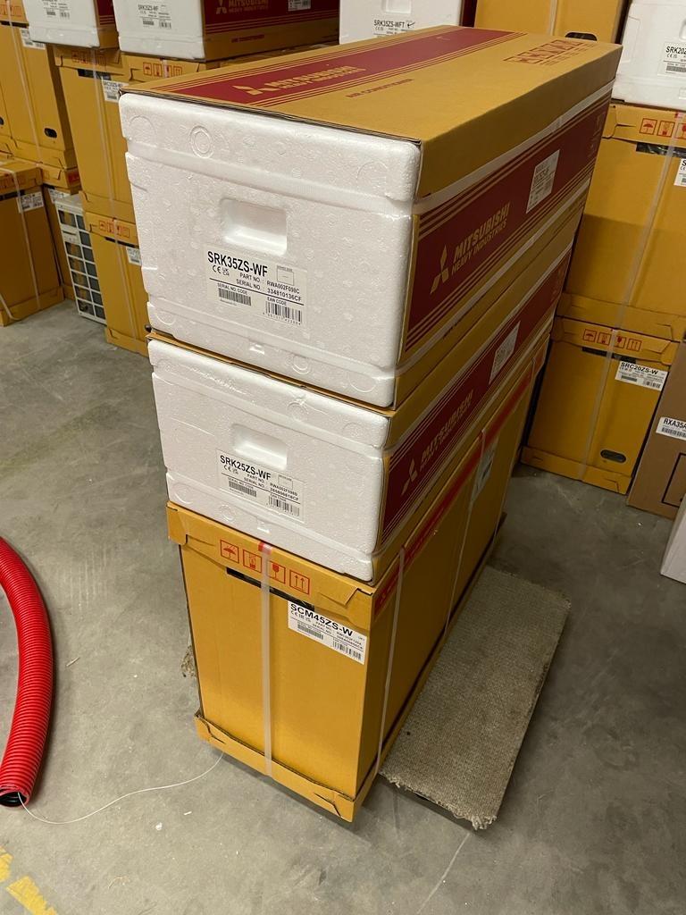 Mitsubishi Heavy Industries SCM45ZS-W SRK25ZS-WF + SRK35ZS-W, Witgoed en Apparatuur, Airco's, Ophalen, Koelen en Ontvochtigen