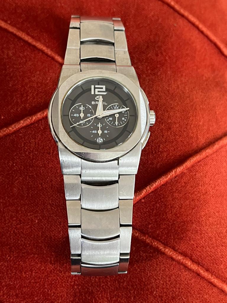 Stijlvol Brail Polshorloge - Staal, Sieraden, Tassen en Uiterlijk, Horloges | Heren, Overige merken, Gebruikt, Staal, Polshorloge
