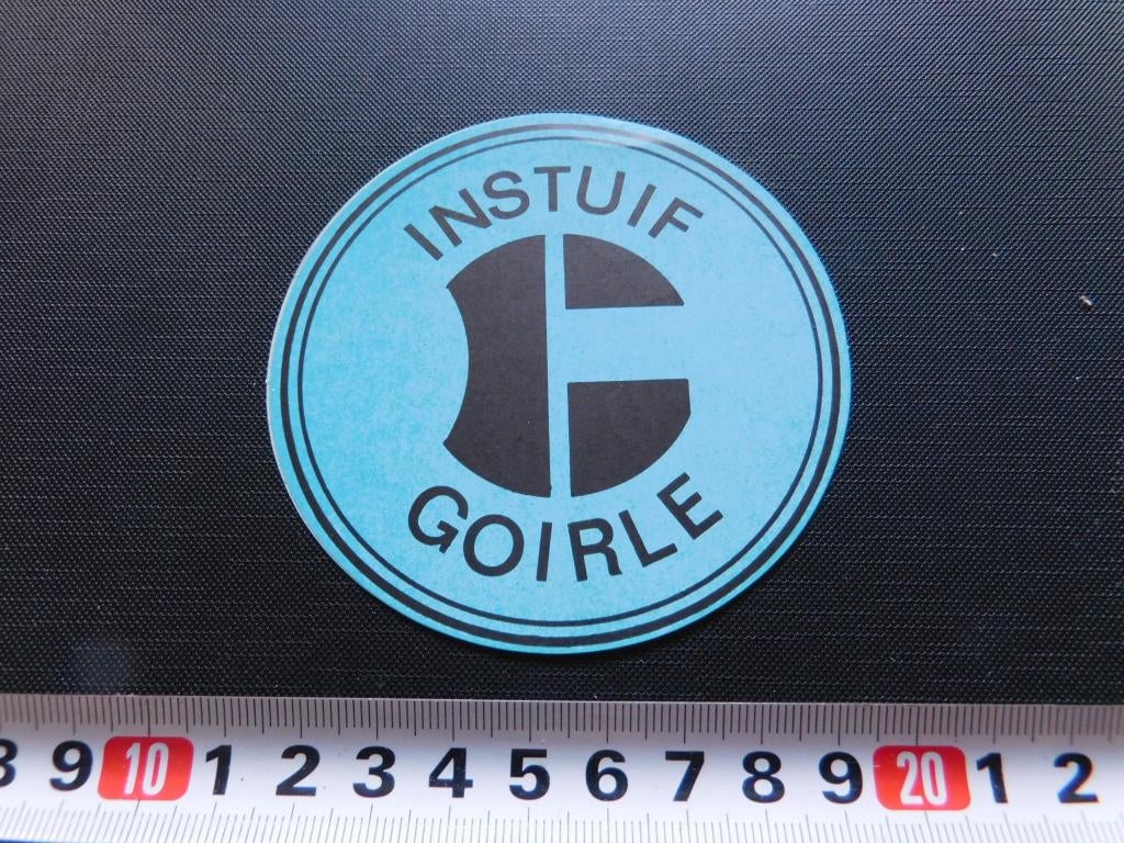 sticker Goirle Instuif Blauw, Ophalen, Zo goed als nieuw