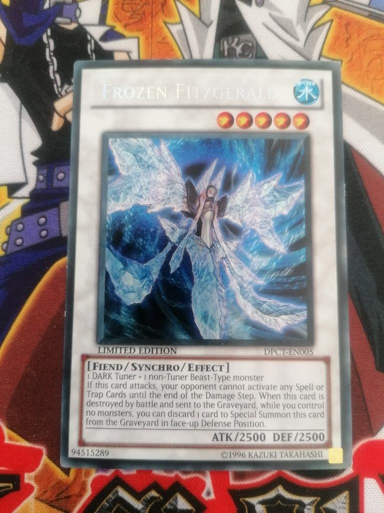 Frozen Fitzgerald - Secret Rare DPCT Duelist Pack Tin Promo, Ophalen of Verzenden, Zo goed als nieuw, Foil