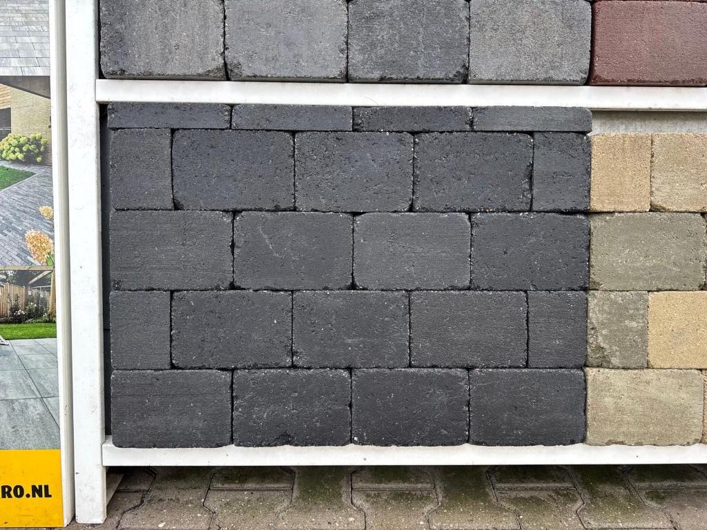 stonique trommel 21x14x7 cm antraciet trommelsteen, Nieuw, Ophalen of Verzenden, 10 m² of meer, Beton