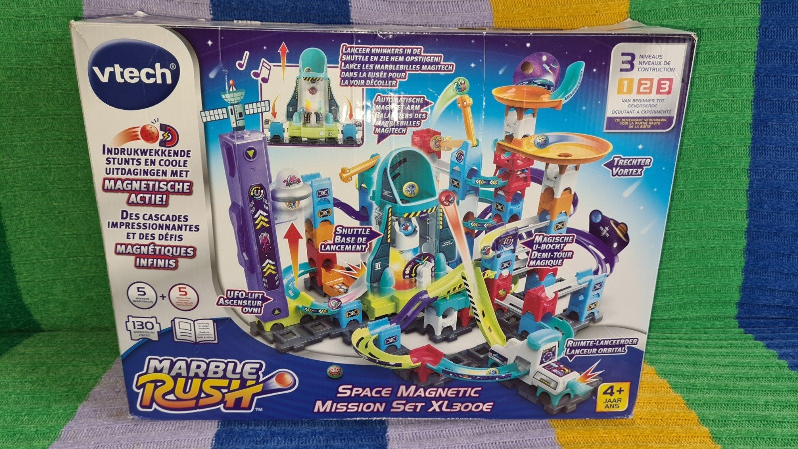 VTech Marble Rush Space Magnetic Mission Set XL300E, Ophalen of Verzenden, Zo goed als nieuw, Overige merken