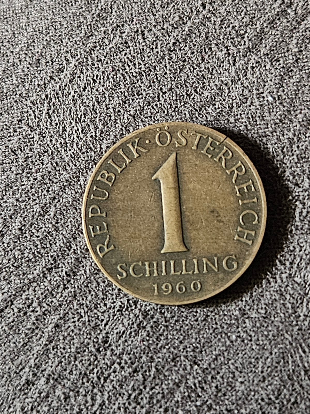 Oostenrijkse 1 Schilling munt 1960, Ophalen of Verzenden, Oostenrijk, Losse munt