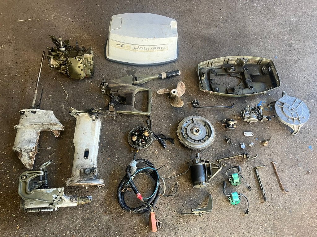 Evinrude Johnson 20 25 pk 2 takt buitenboordmotor onderdelen, Ophalen of Verzenden, Gebruikt, Motor en Techniek