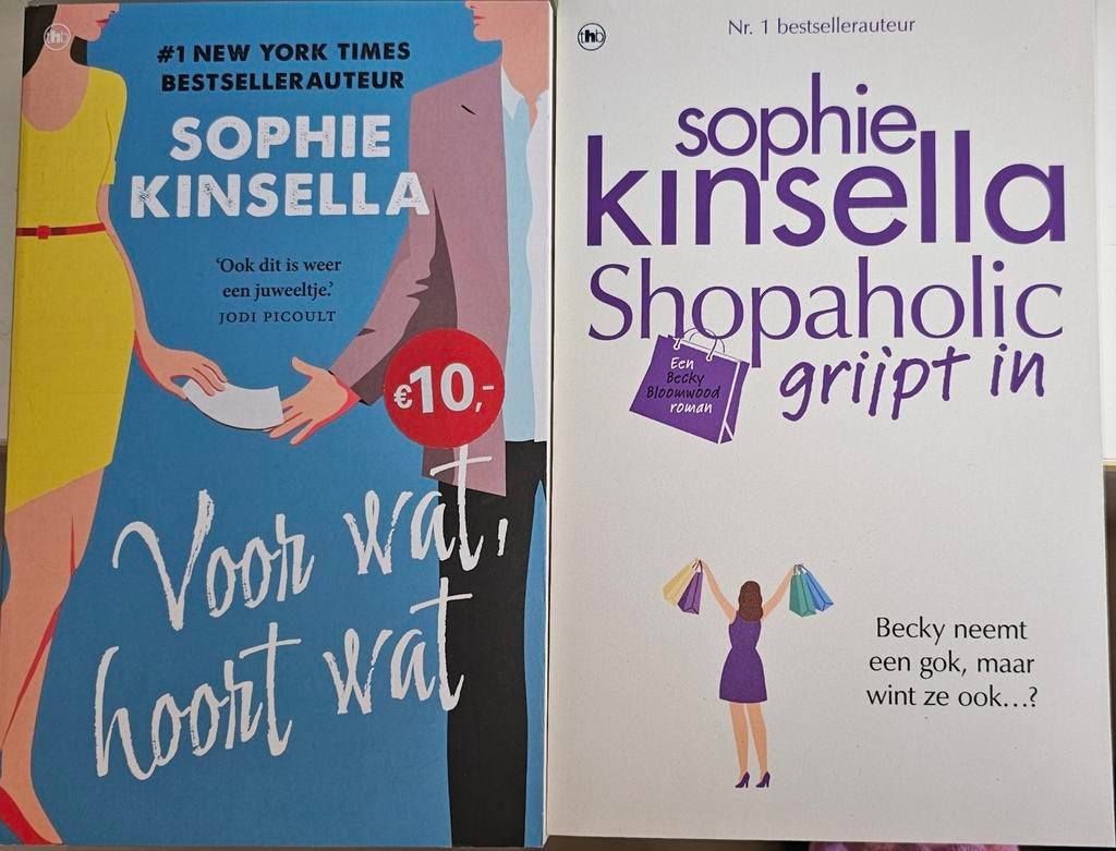 Sophie Kinsella: Voor wat, hoort wat & Shopaholic, Ophalen of Verzenden