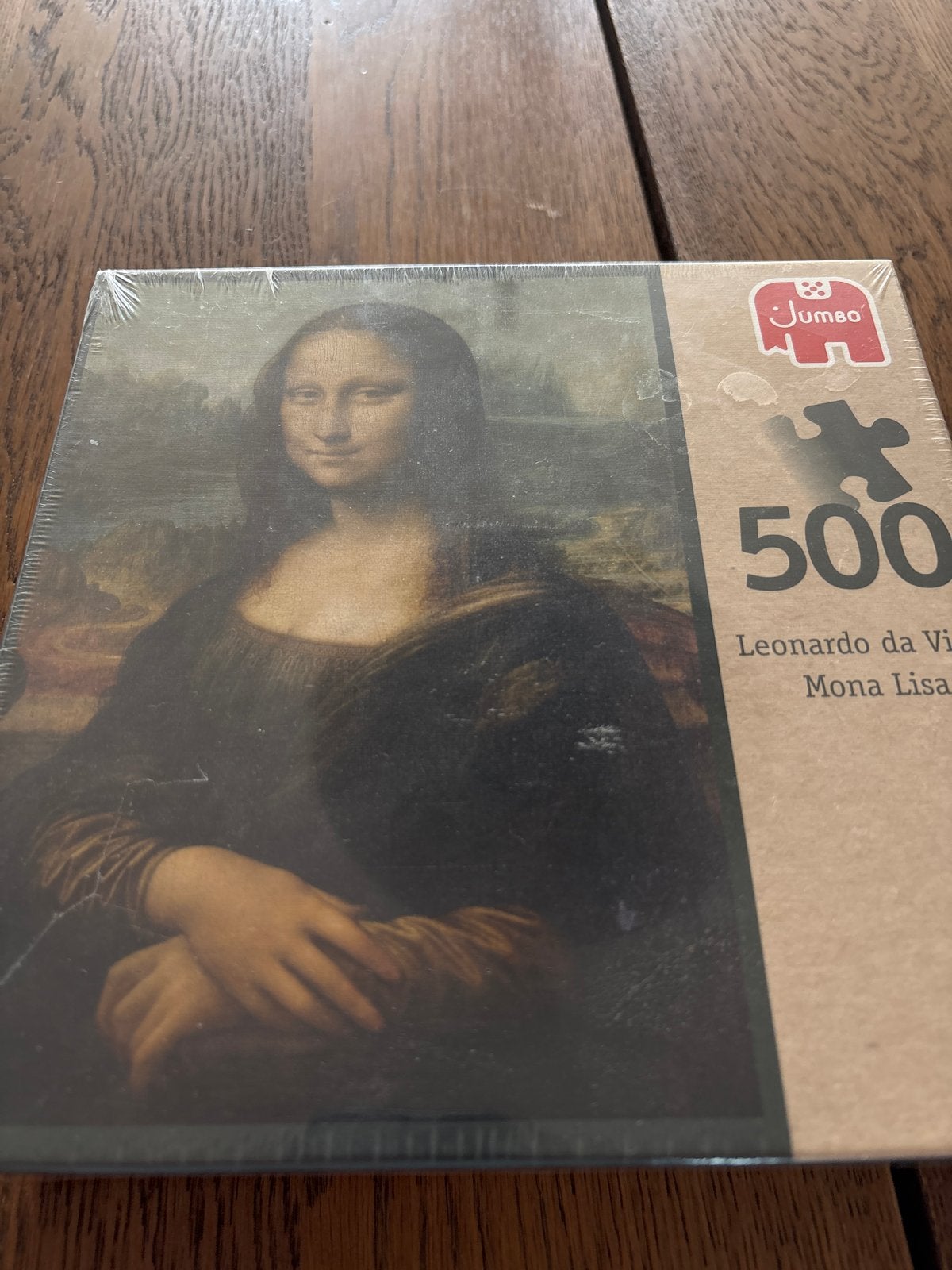 Jumbo Legpuzzel Mona Lisa 500 stukjes - Nieuw in folie, Ophalen of Verzenden, 500 t/m 1500 stukjes, Nieuw, Legpuzzel