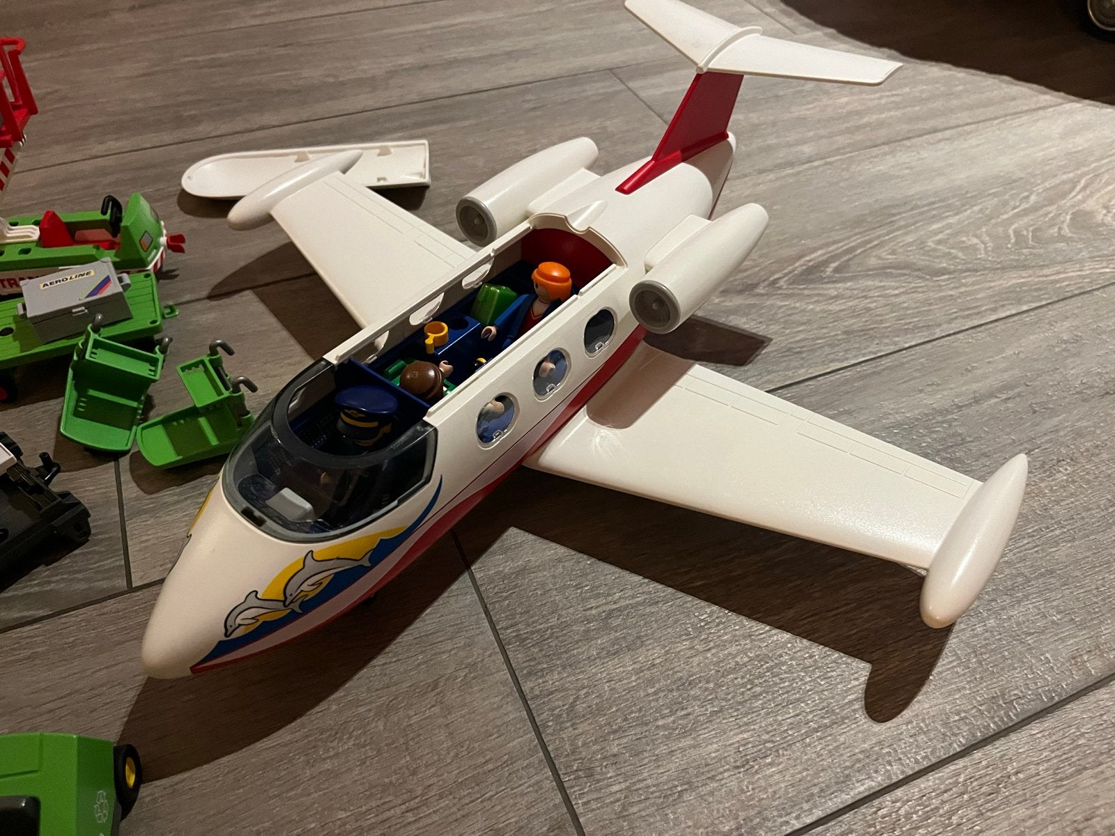 Grote Playmobil Luchthaven Set: 2 Vliegtuigen, Toren & Termi, Gebruikt, Complete set, Voertuig, Ophalen of Verzenden