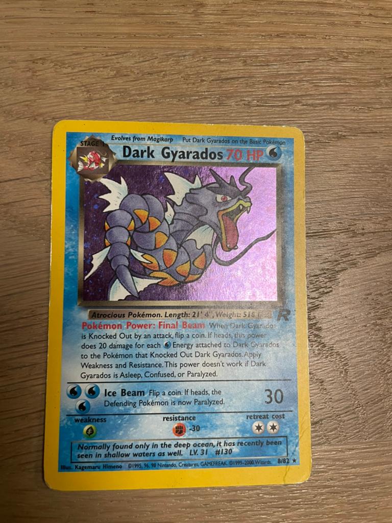 Dark gyarados, Hobby en Vrije tijd, Verzamelkaartspellen | Pokémon, Ophalen of Verzenden, Zo goed als nieuw