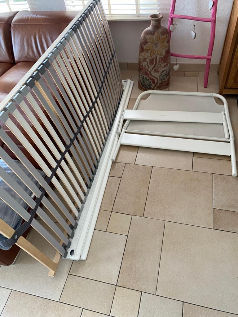 Bed IKEA 90x200, Huis en Inrichting, Slaapkamer | Bedden, Ophalen, 90 cm, Eenpersoons, Wit
