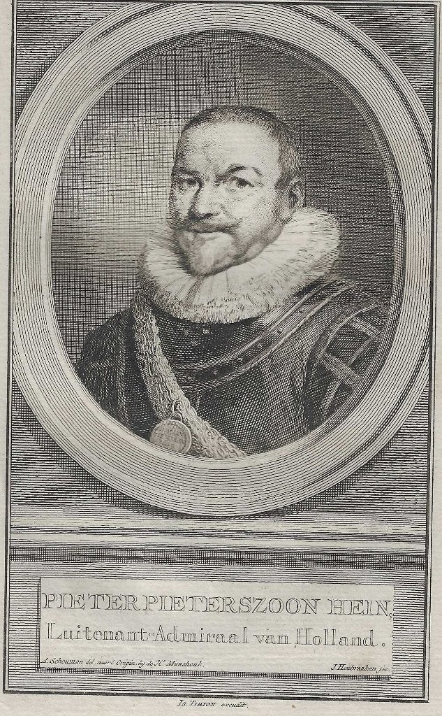 Portret Pieter Pieterszoon Hein, Luitenant-Admiraal Holland