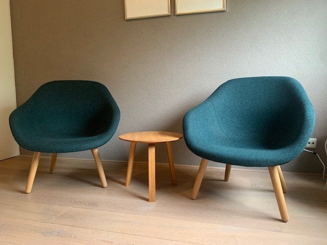 HAY AAL82  Green lounge fauteuil set, Ophalen, Minder dan 75 cm, Zo goed als nieuw, Stof