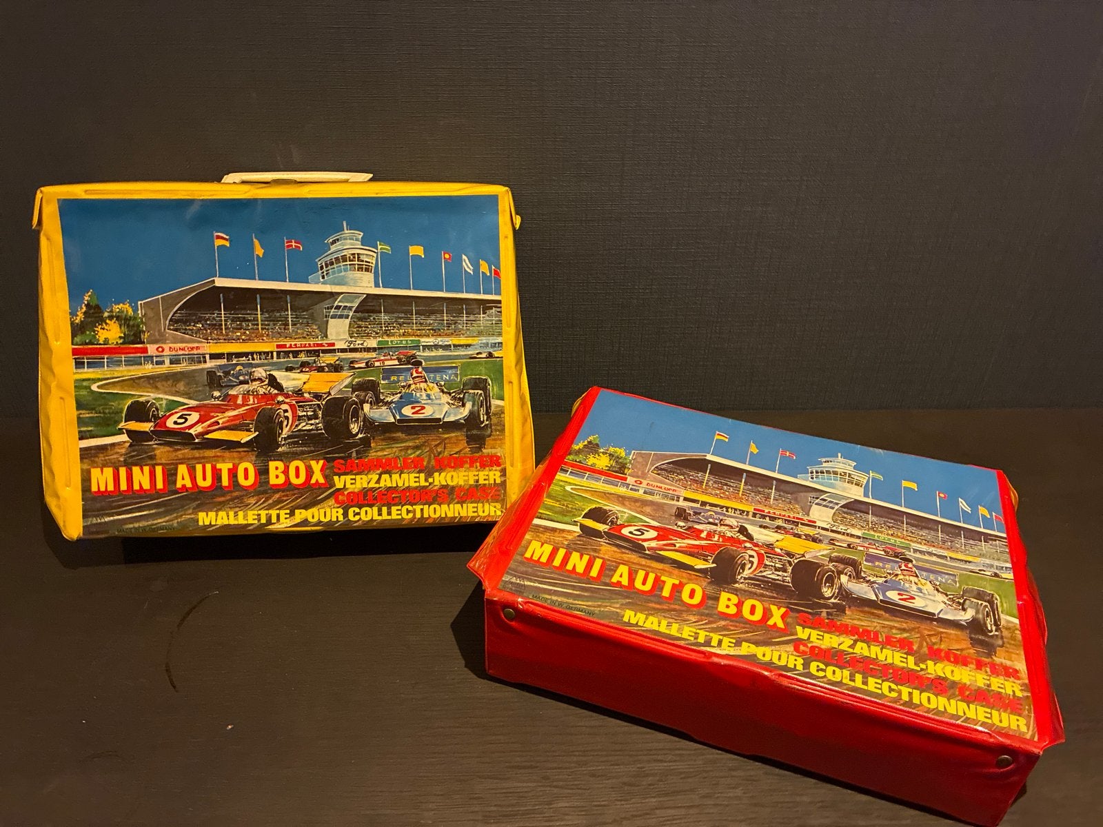 Vintage Mini Auto Box matchbox Verzamelaar Koffers leeg, Verzamelen, Ophalen, Gebruikt, Auto's