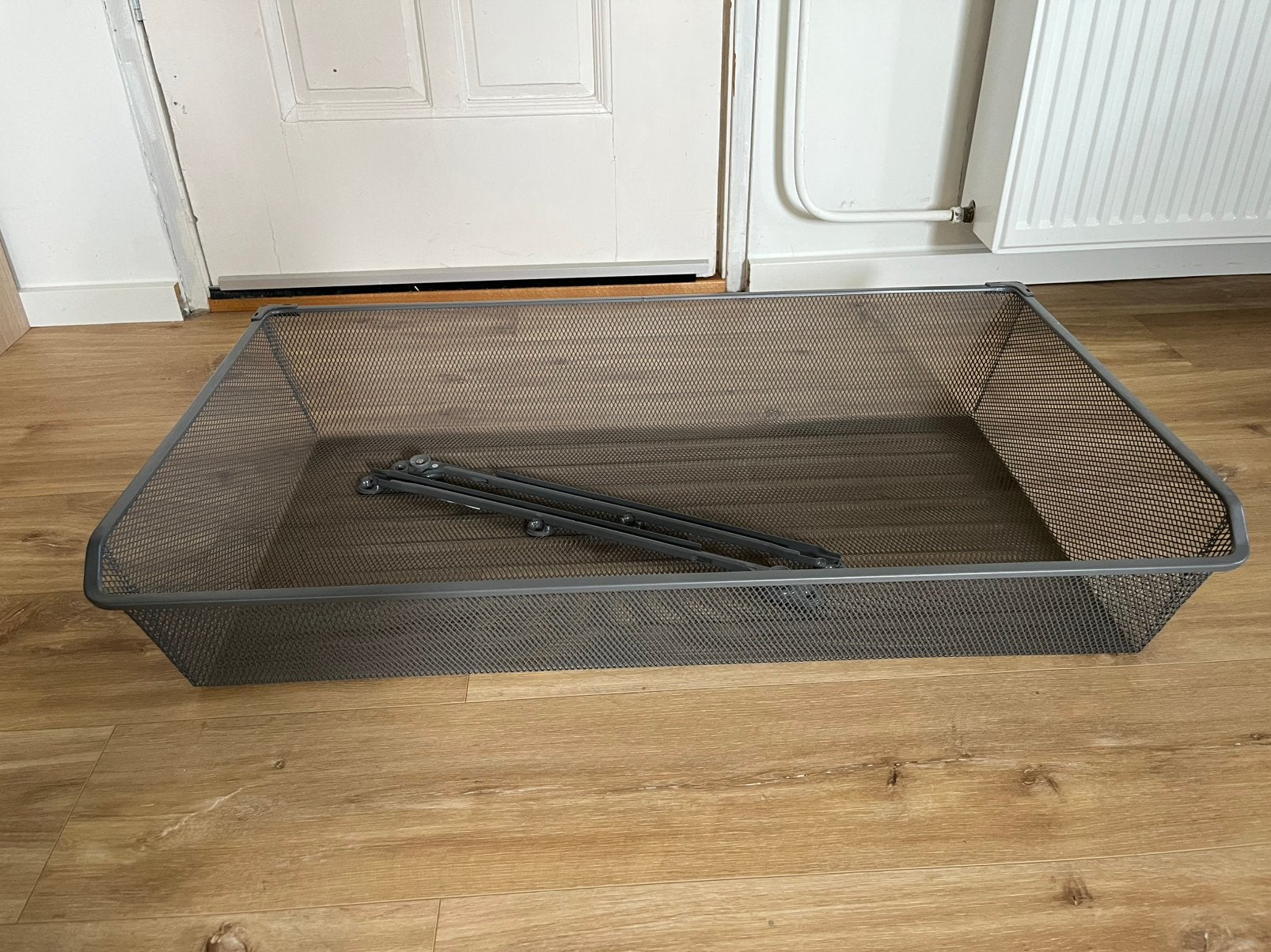 IKEA KOMPLEMENT draadmand en rails grijs 100x58, Ophalen, Nieuw, 50 tot 100 cm, Minder dan 100 cm