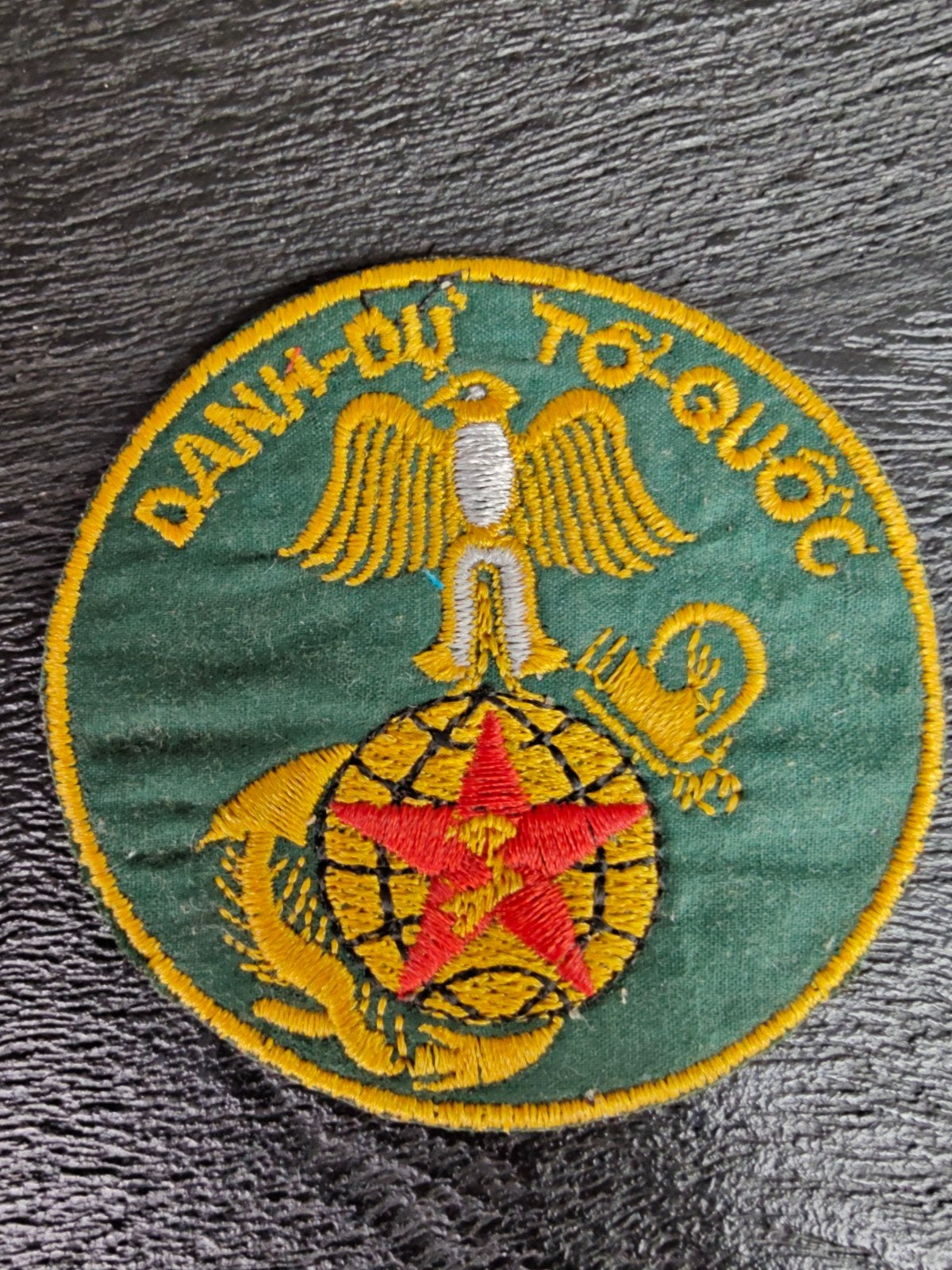 Red Star Variant Patch - VOLUNTEER FORCE - RVN MARINE CORPS,, Ophalen of Verzenden, Marine, Amerika, Embleem of Badge